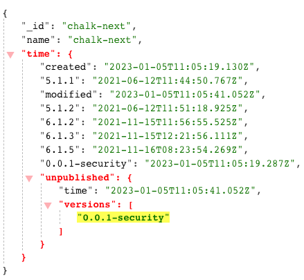 npm 包 chalk-next 被开发者投毒，源码 SRC 目录被删除